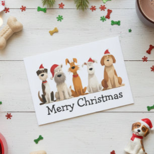 Weihnachtshunde Karte