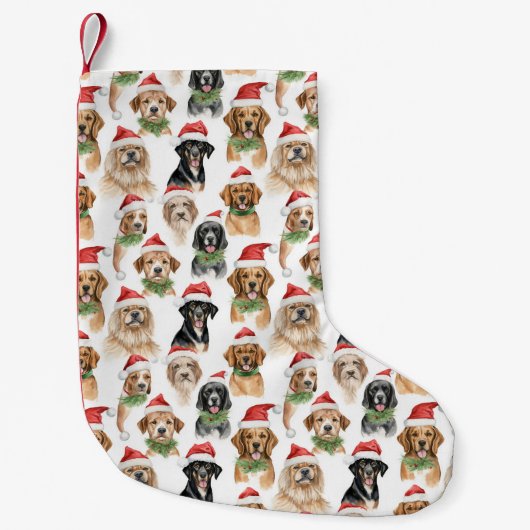 Weihnachtshunde Kleiner Weihnachtsstrumpf (Vorderseite)