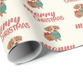 Weihnachtshunde Lover Wrapping Paper - Personalisi Geschenkpapier (Rolleneckpunkt)