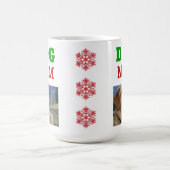 Weihnachtshunde Mama Paw Print Snowflake Foto Kaffeetasse (Mittel)