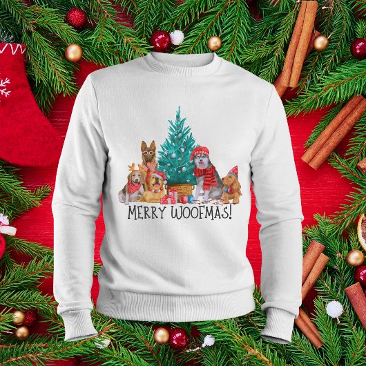 Weihnachtshunde, Merry Woofmas Sweatshirt