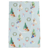 Weihnachtshunde Mittlere Geschenktüte (Rückseite)