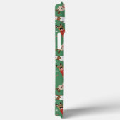 Weihnachtshunde Muster Red Green Case-Mate iPhone Hülle (Rückseite / Rechts)