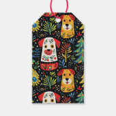 Weihnachtshunde Niedlich Geschenkanhänger (Vorderseite)