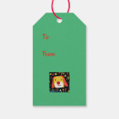 Weihnachtshunde Niedlich Geschenkanhänger (Rückseite)