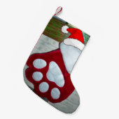 Weihnachtshunde Paw Kleiner Weihnachtsstrumpf (Vorderansicht (hängend))