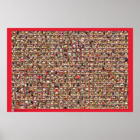 Weihnachtshunde Portrait Collection Poster (Vorne)