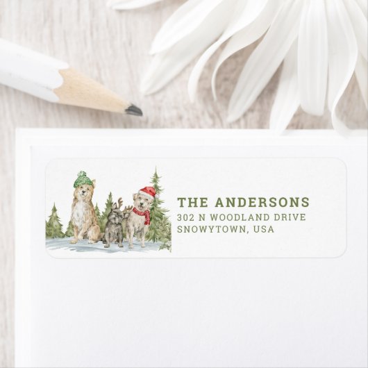 Weihnachtshunde | RÜCKSENDEADRESSE (Insitu)