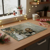Weihnachtshunde Schneidbrett Urlaubsgeschenk Schneidebrett