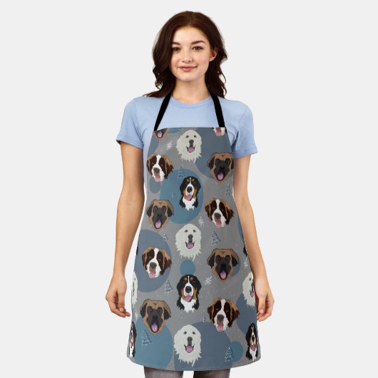 Weihnachtshunde Schürze (Getragen)