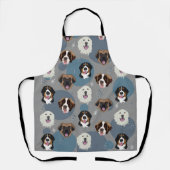 Weihnachtshunde Schürze (Vorderseite)
