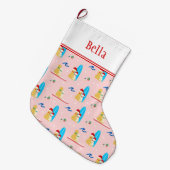 Weihnachtshunde, Seagulls Strumpf Großer Weihnachtsstrumpf (Vorderansicht (hängend))