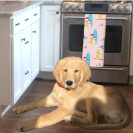 Weihnachtshunde surfen mit Seagulls Küchentuch