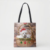 Weihnachtshunde, süß, tasche (Vorderseite)