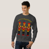 Weihnachtshunde Sweatshirt (Vorne ganz)
