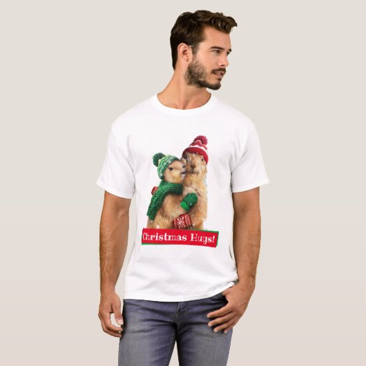 Weihnachtshunde T-Shirt (Vorne ganz)
