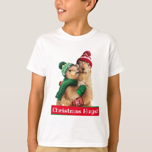 Weihnachtshunde T-Shirt (Vorderseite)