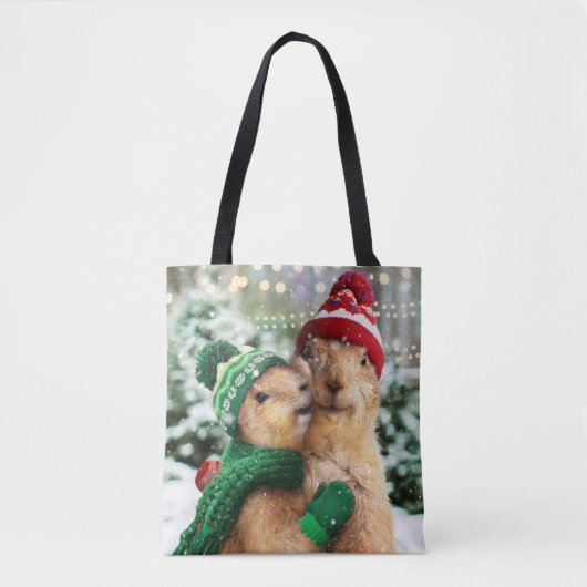 Weihnachtshunde Tasche (Vorderseite)