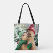 Weihnachtshunde Tasche (Rückseite)