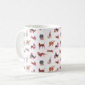 🎅 🐶 Weihnachtshunde Tasse (Vorderseite Links)