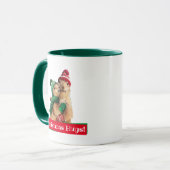 Weihnachtshunde Tasse (Vorderseite Links)