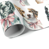 Weihnachtshunde Weihnachtsgeschenkpapier Geschenkpapier (Rolleneckpunkt)