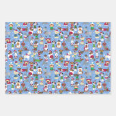 Weihnachtshunde Xmas Welpe Sweaters Süße Tier Geschenkpapier Set (Vorderseite 2)