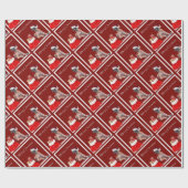 WeihnachtshundeDeutsche Dogge Geschenkpapier (Flach)