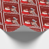 WeihnachtshundeDeutsche Dogge Geschenkpapier (Ecke)