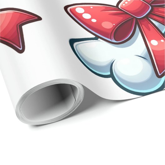 Weihnachtshundknochenwrapping Paper Geschenkpapier (Rolleneckpunkt)