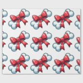 Weihnachtshundknochenwrapping Paper Geschenkpapier (Flach)