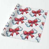 Weihnachtshundknochenwrapping Paper Geschenkpapier (Ungerollt)
