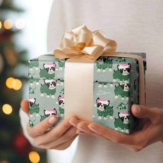 Weihnachtshundpapier Geschenkpapier