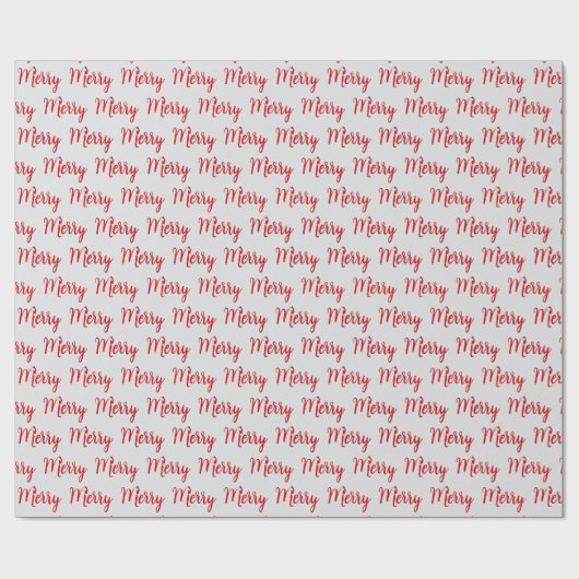 Weihnachtshut auf fröhlichen Text Geschenkpapier (Flach)