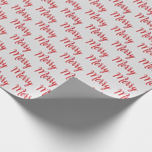 Weihnachtshut auf fröhlichen Text Geschenkpapier (Ecke)