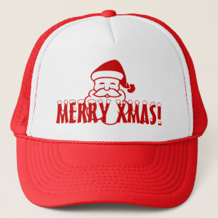 Weihnachtshut mit Weihnachtsmann-Sprichwort Truckerkappe
