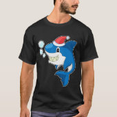 Weihnachtshut von Shark T-Shirt (Vorderseite)