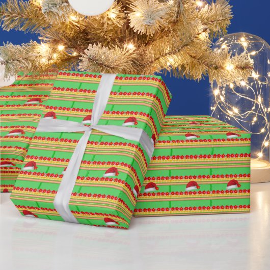 Weihnachtshüte Geschenkpapier (Feiertage)