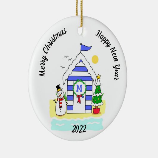 Weihnachtshütte Keramik Ornament (Rechts)