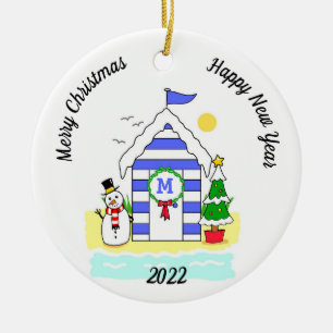 Weihnachtshütte Keramik Ornament
