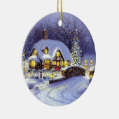 WeihnachtsHütte Keramikornament (Rechts)