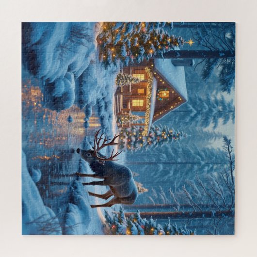 Weihnachtshütte Puzzle (Horizontal)