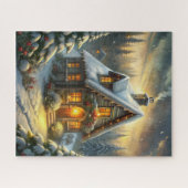 Weihnachtshütten-Puzzle Puzzle (Horizontal)