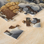 Weihnachtshütten-Puzzle Puzzle (Seite)