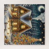 Weihnachtshütten-Puzzle Puzzle (Horizontal)
