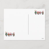 WeihnachtsIgel Feiertagspostkarte (Rückseite)