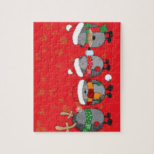 Weihnachtsigel Puzzle