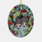 WeihnachtsIgels-Verzierung Keramikornament (Rechts)