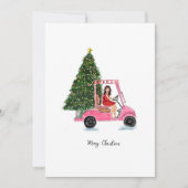 Weihnachtsillustration Feiertagskarte (Vorderseite)