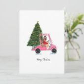 Weihnachtsillustration Feiertagskarte (Stehend Vorderseite)